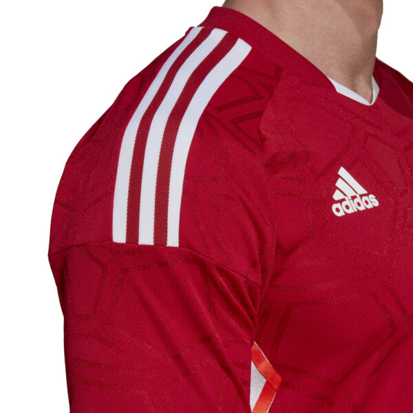 חולצת משחק אדומה Adidas Condivo 22 זום אין על הכתף הימנית