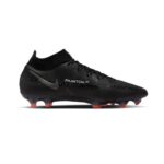 נעלי כדורגל נייק גבוהות מקצועיות Nike Phantom GT2 Dynamic Fit Elite FG - Red צבע שחור פקקים אדומים