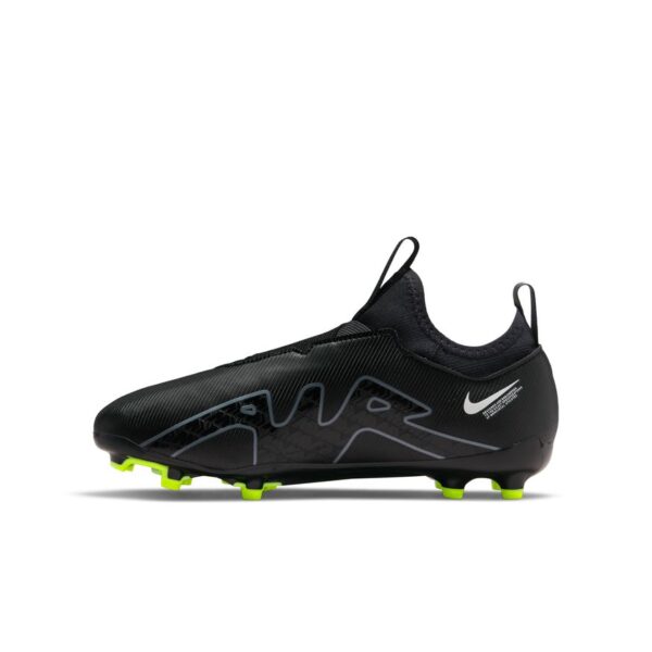 נעלי כדורגל Nike Jr. Zoom Mercurial Vapor 15 Academy MG שחורות עם פקקים ירוקים