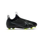 נעלי כדורגל Nike Jr. Zoom Mercurial Vapor 15 Academy MG שחורות עם פקקים ירוקים