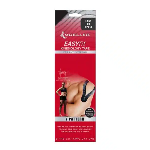 אריזה של EASYFIT® Kinesiology Tape Pre-Cut Y Pattern טייפ קינסיולוגי