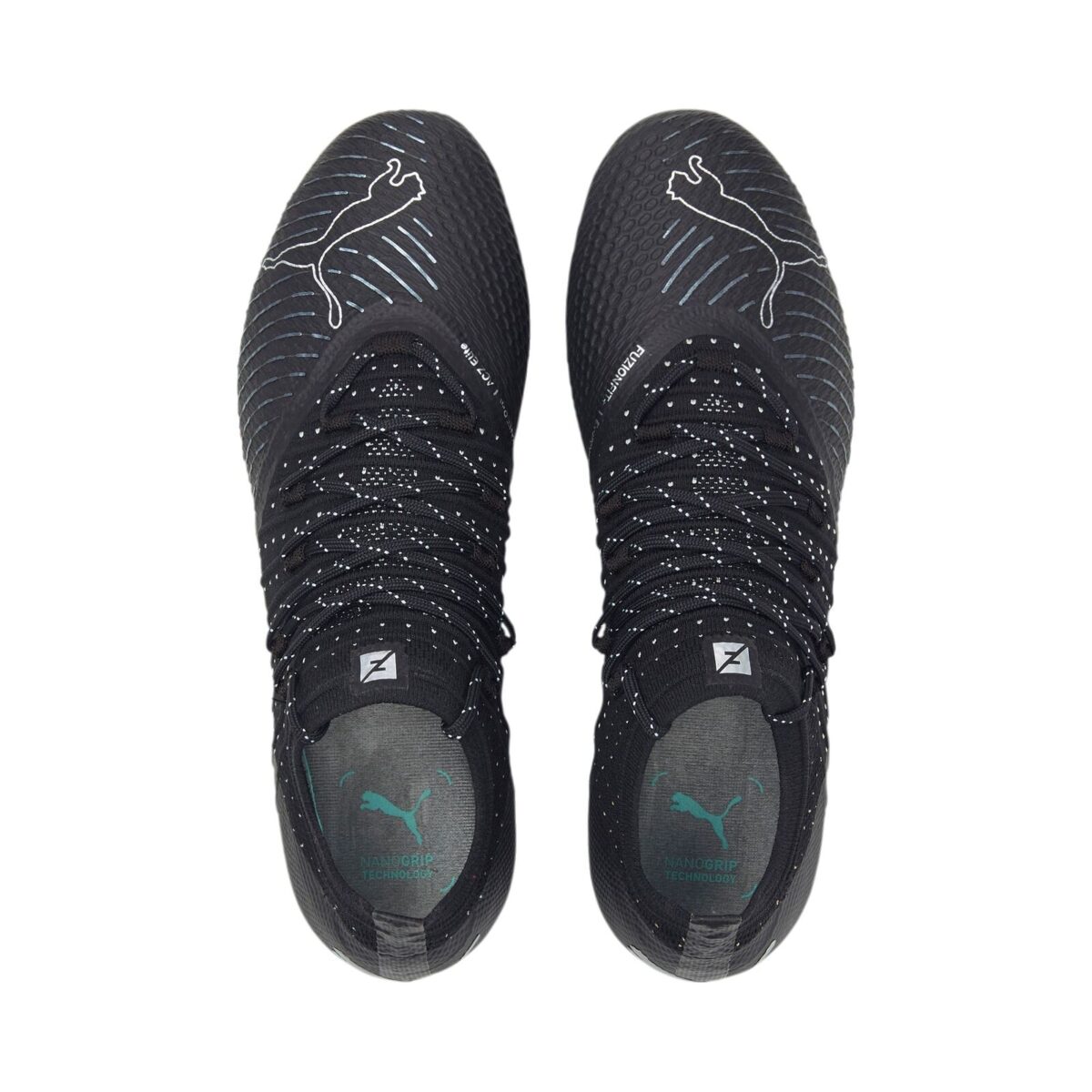 נעלי כדורגל פומה שחור/לבן Puma Future Z 1.4 FG/AG שחורות מקצועיות
