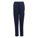 מכנס אימון ילדים כחול Entrada 22 Training Pants Blue JR כחול לאימון עם כיסים ורוכסנים בקרסול לילדים מקדימה