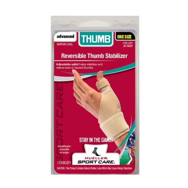 מארז של Thumb Stabilizer - תומך לשורש כף היד ולאגודל של Mueller בצבע בז'