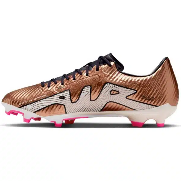 נעלי נייקי כדורגל Nike Zoom Mercurial Vapor 15 Academy MG צבע זהב ורוד ורוד פוקסיה ולבן