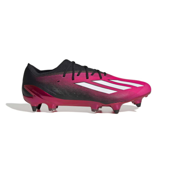 נעלי כדורגל אדידס X Speedportal.1 SG צבע ורוד ושחור עם שרוכים