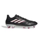 נעלי כדורגל אדידס Copa Pure.1 SG שחורות עם סוליה לבנה שקופה