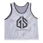 גופיית ספורט לבנה Goller Sport מקדימה לוגו שחור