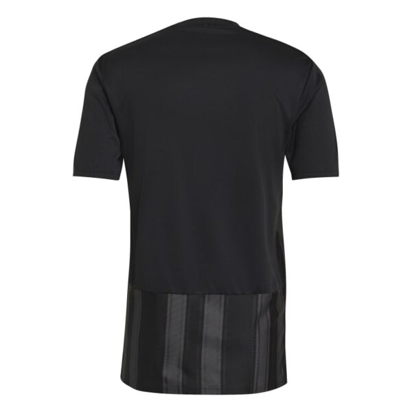חולצת משחק שחורה עם פסים אפורים Jersey Striped 21 גב שחור חלק עד המותן