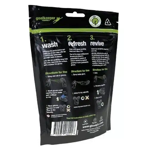 ערכת כפפות שוער Glove Care Essentials גב האריזה
