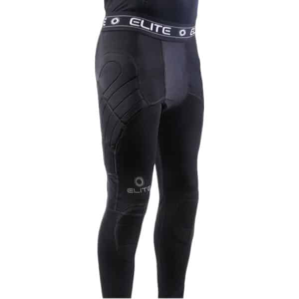 Elite Bads* Compression Leggings טייץ שוערים מרופד תמונה מלפנים חצי גוף תחתון גוף מסובב קצת ימינה