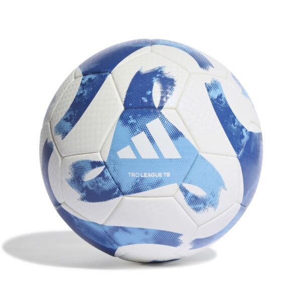כדור כדורגל לבן כחול Adidas Tiro League